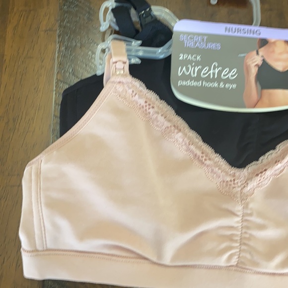 Maternity Cotton Lace Trim Bra, 2 Pack - Picture 8 of 10